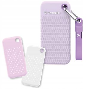 Dysk Zewnętrzny Verbatim Pocket SSD 2TB USB-C 3.2 gen.2 biały-fioletowy 32323 2