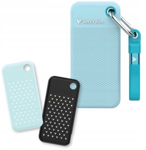 Dysk Zewnętrzny Verbatim Pocket SSD 2TB USB-C 3.2 gen.2 czarny-polarny niebieski 32325 2