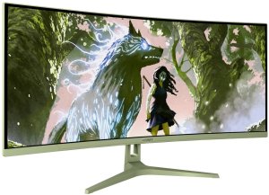 Arozzi Nova 34 Curved monitor komputerowy 86,4 cm (34") 3440 x 1440 px Quad HD LED Zielony 2