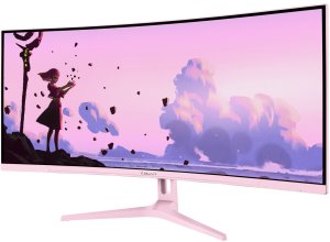 Arozzi Nova 34 Curved monitor komputerowy 86,4 cm (34") 3440 x 1440 px Quad HD LED Różowy 6