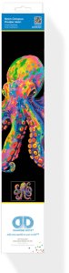 DIAMOND DOTZ ADULTS FLOCKED NEON OCTOPUS 2