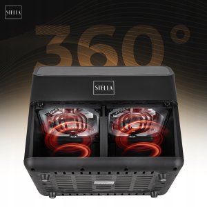 Frytkownica beztłuszczowa STELLA STAF 2000-8D-C dual 2