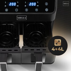 Frytkownica beztłuszczowa STELLA STAF 2000-8D-C dual 4