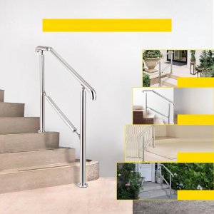 3-Stopniowa Poręcz ze Stali Nierdzewnej 6