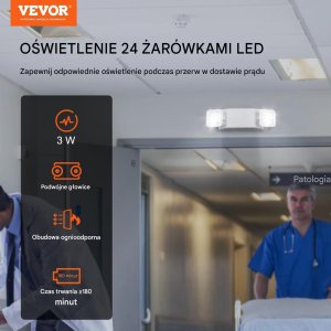 12 Awaryjnych Opraw Oświetleniowych LED z Akumulatorem 7