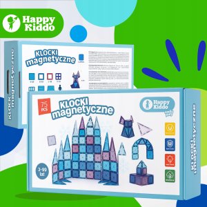 Klocki magnetyczne 75el SmilyPlay SP85303 53037 3