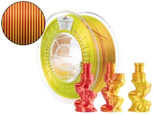 3D plastik PLA dwustronny Magic silk SOLAR FLARE (żółty, czerwony) 1kg Spectrum 2