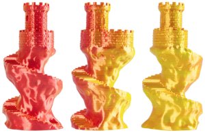 3D plastik PLA dwustronny Magic silk SOLAR FLARE (żółty, czerwony) 1kg Spectrum 3