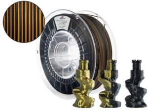 3D plastik PLA dwustronny Magic silk SOLAR ECLIPSE (złoty, czarny) 1kg Spectrum 3