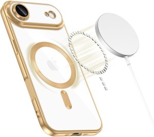 Etui Tech-Protect MagFlex MagSafe do Apple iPhone 17 Air Shiny Gold 2