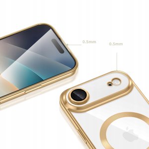 Etui Tech-Protect MagFlex MagSafe do Apple iPhone 17 Air Shiny Gold 3