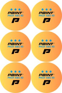 Piłeczki do ping ponga Point Prof ABS40 *** 6 szt. pomarańczowe 2