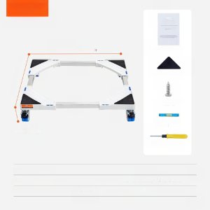 Podstawa pod pralkę suszarkę AGD teleskopowa z kółkami 381-615 mm 11