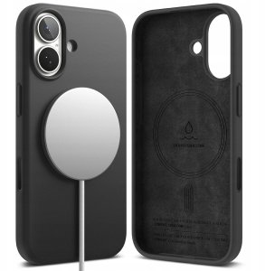 Etui Ringke Silicone Magnetic MagSafe do Apple iPhone 17 Black 2