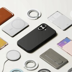 Etui Ringke Silicone Magnetic MagSafe do Apple iPhone 17 Black 9