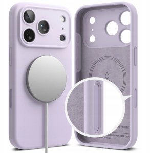 Etui Ringke Silicone Magnetic MagSafe do Apple iPhone 17 Pro Light Purple 2