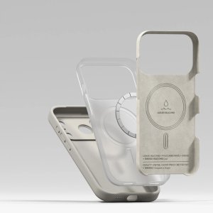 Ringke Etui Silicone Magnetic MagSafe do Apple iPhone 17 Pro Max Stone 6