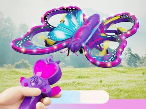 Jokomisiada Bajecznie kolorowy Motyl Dron sterowany za pomocą Magicznej Różdżki RC0727 11