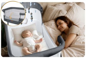 Nukido Łóżeczko dziecięce składane turystyczne dostawka Nukido NK-243 10