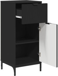 vidaXL Zestaw mebli łazienkowych Krata 2 pcs Czarny 39.5 x 36 x 88 cm 6