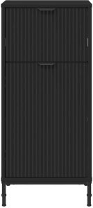 vidaXL Szafka Łazienkowa z szufladą Czarny 39.5 x 36 x 88 cm 6