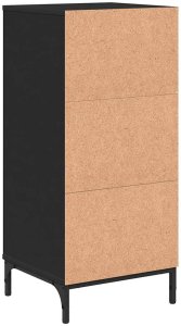 vidaXL Szafka Łazienkowa z szufladą Czarny 39.5 x 36 x 88 cm 8