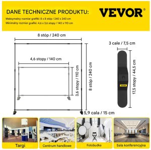 STOJAK STELAŻ REGULOWANY NA BANER Statyw do tła 240 x 240 cm 7