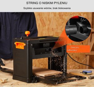 Strug elektryczny heblarka grubościówka hebel strugarka wyrówniarka 6 m/min 11