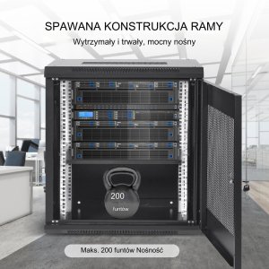 Szafa serwerowa instalacyjna wisząca 60x50x45cm 3