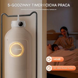 Suszarka do ubrań błyskawiczna elektryczna przenośna wisząca 600W 4