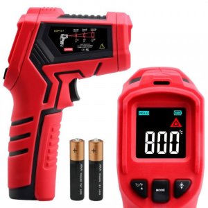 Bezdotykowy, laserowy pirometr na podczerwień Benetech (-50 +800) + termometr 5