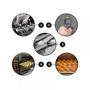 Bezdotykowy, laserowy pirometr na podczerwień Benetech (-50 +800) + termometr 6