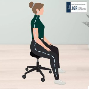 Krzesło biurowe Leitz Ergo Czarne 3