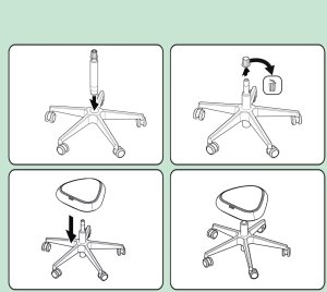 Krzesło biurowe Leitz Ergo Czarne 9