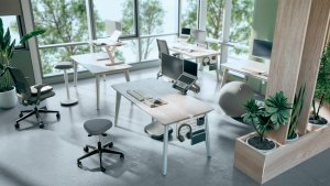 Leitz Ergo Active arbejdsstol med hjul og balance komfortsæde Sort 11