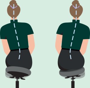 Leitz Ergo Active arbejdsstol med hjul og balance komfortsæde Sort 2