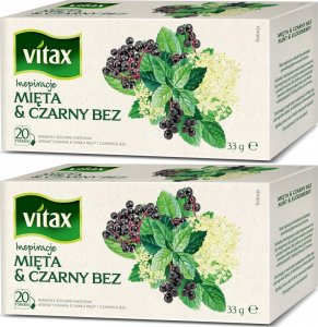 Vitax Herbata VITAX Inspiracje, mięta i czarny bez, 20 torebek 3
