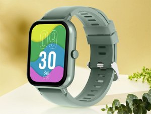 Smartwatch zegarek damski męski gumowy pasek sport bluetooth rozmowy zieleń 4