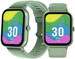 Smartwatch zegarek damski męski gumowy pasek sport bluetooth rozmowy zieleń 5