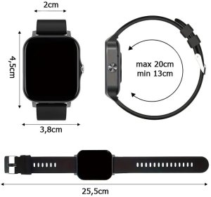 Smartwatch zegarek damski męski gumowy pasek sport bluetooth rozmowy zieleń 9