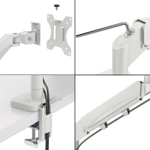Leitz Ergo pladsbesparende dual monitor arm Grå 5