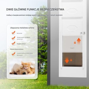 Drzwiczki dla Psa do Szklanych Drzwi Przesuwnych L 5