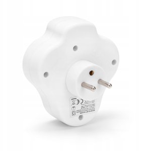 Rozgałęźnik sieciowy podwójny z wyłącznikiem + USB-A + USB-C MONTIS MT144-WH biały 2