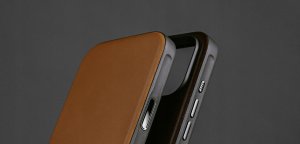Nomad Modern Leather Case, english tan - iPhone 2025 Pro Max 4