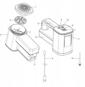 GOLARKA DO UBRAŃ TKANIN SWETRÓW TAPICERKI MOCNA AKUMULATOR 2000mAh USB LED 11