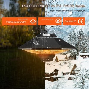 Grzejnik Elektryczny Wiszący 2000 W 10