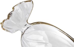 Patera szklana cukierek ze złotym paskiem 173411 4