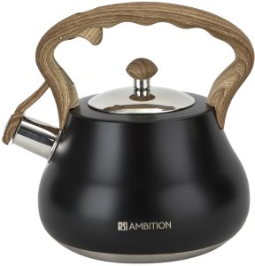 Czajnik tradycyjny z gwizdkiem 2 L Flavio czarny 2