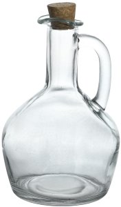 Karafka szklana z korkiem 400 ml 5