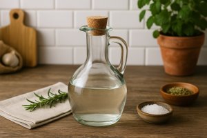 Karafka szklana z korkiem 400 ml 6